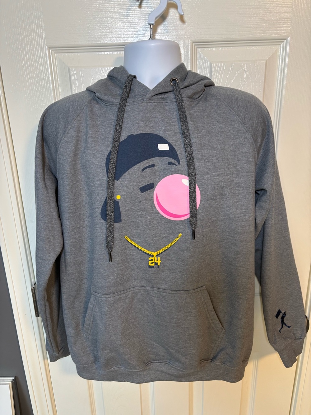 Gray Baseballism Ken Griffey Jr. hoodie -size medium